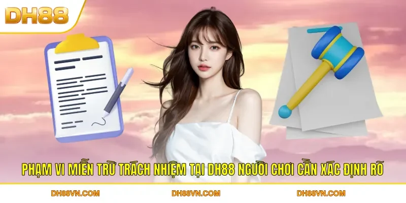 Phạm vi miễn trừ trách nhiệm tại DH88 người chơi cần xác định rõ